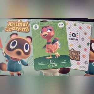 *5/$5* Rio Amiibo Card Animal Crossing Nintendo Girl Boy Women Girl Teen
